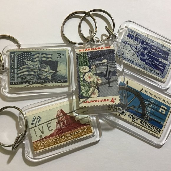 State Keychain: Arkansas, Arizona, New Mexico, Oklahoma, Texas South Region 4/10 - Picture 1 of 10
